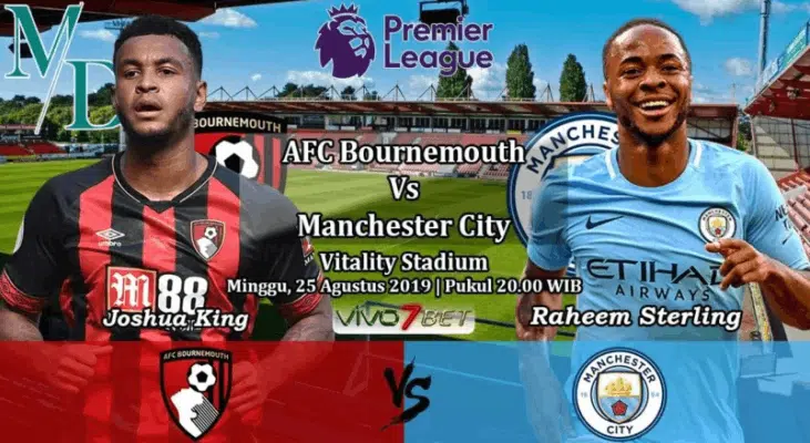 Dự đoán, soi kèo Bournemouth vs Manchester City 20h00' ngày 25-8-2019