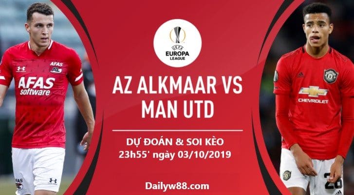 Dự đoán, soi kèo AZ Alkmaar vs Manchester United 23h55' ngày 03/10/2019