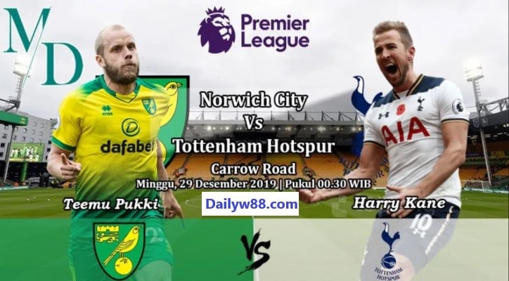 Soi kèo Norwich City vs Tottenham 00h30' ngày 29/12/2019