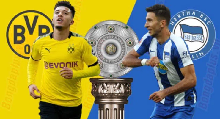Soi kèo Borussia Dortmund vs Hertha Berlin 23h30' ngày 6/6/2020