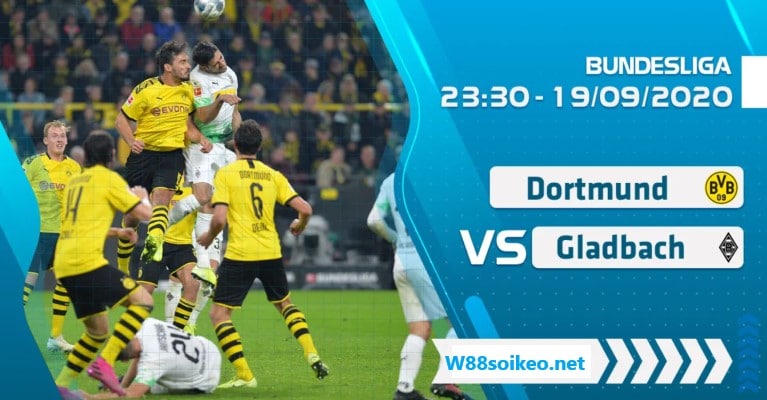 Soi kèo Borussia Dortmund vs Monchengladbach 23h30' ngày 19/9/2020