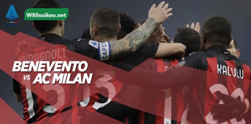 soi kèo trận Benevento vs AC Milan