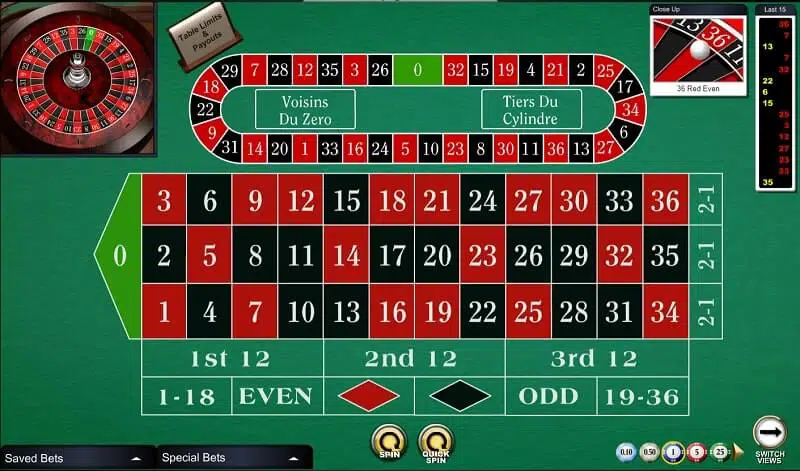 Roulette: tựa game đánh bài