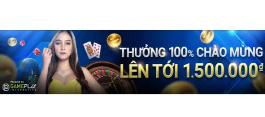 Nhận thêm 100% tiền thưởng lên đến 1,500 VND tại Casino Club W