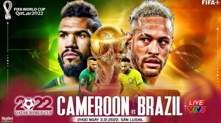 Soi kèo trận Cameroon vs Brazil